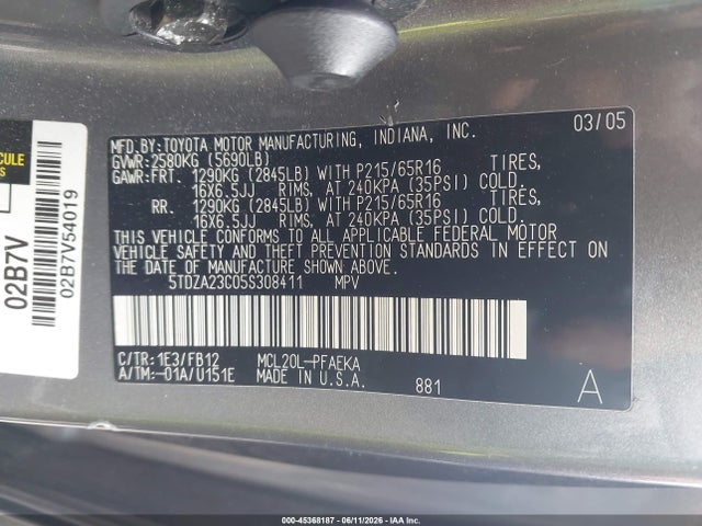 Toyota Sienna Le