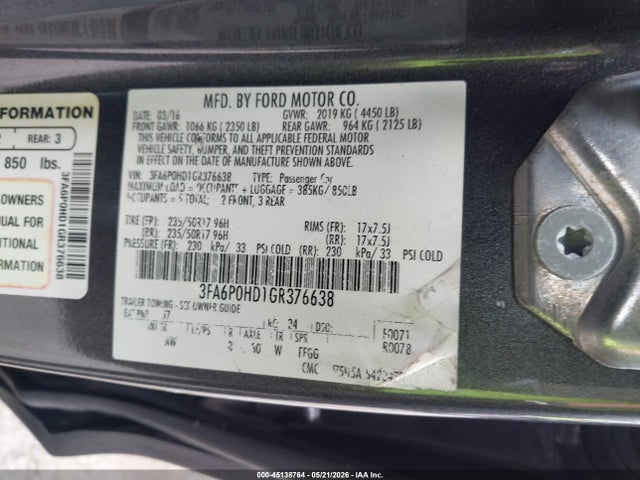 Ford Fusion Se
