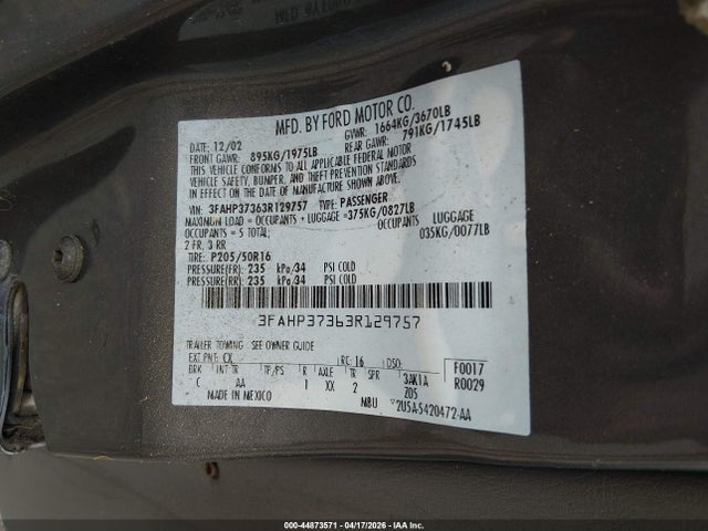 Ford Focus Zx5