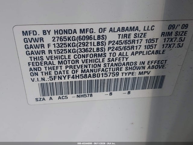 Honda Pilot Ex-l