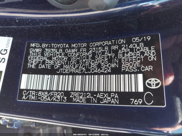 Toyota Corolla Le