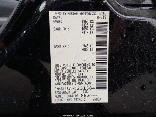 Nissan Altima 2.5 S