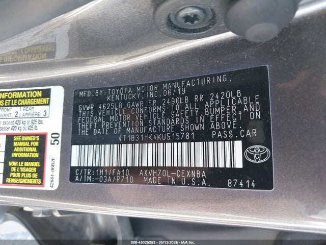 Toyota Camry Le