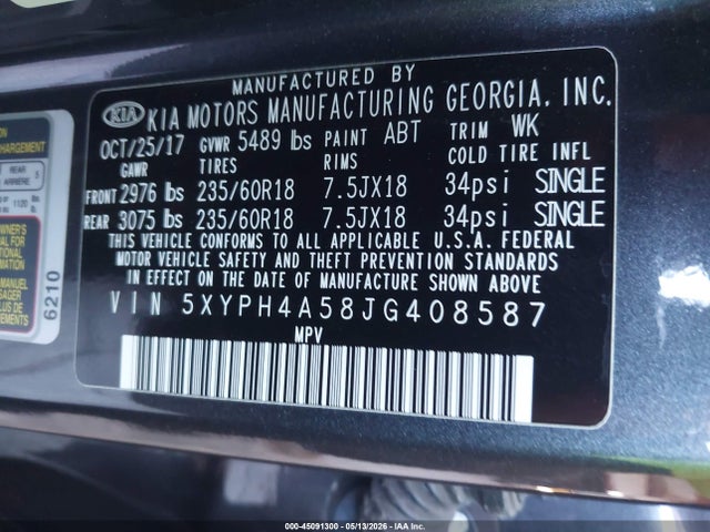 Kia Sorento 3.3l Ex