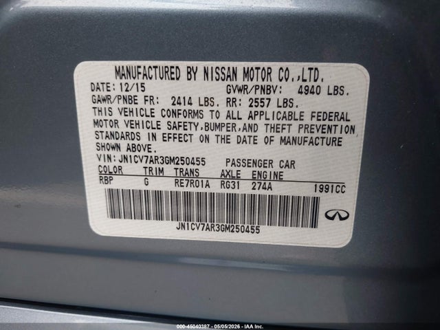 INFINITI Q50 2.0t Premium