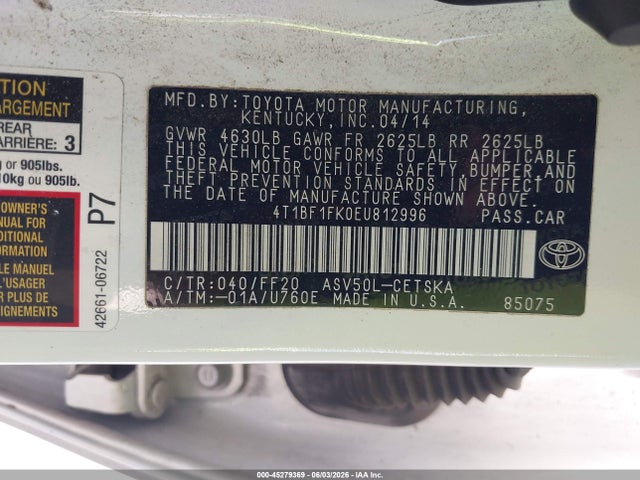 Toyota Camry Se