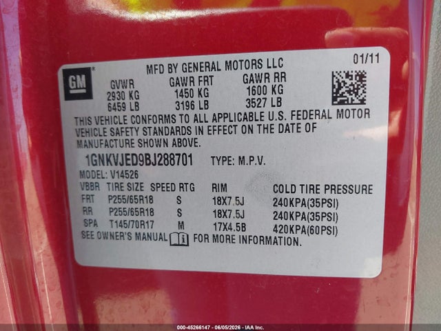 Chevrolet Traverse 2lt