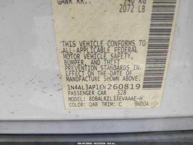 Nissan Altima 2.5 S