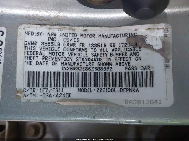 Toyota Corolla Le