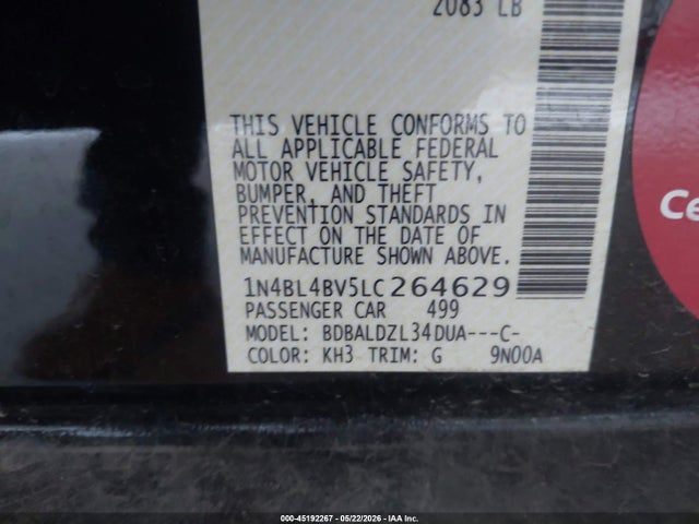 Nissan Altima S Fwd