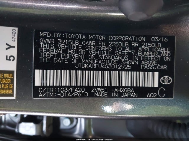 Toyota Prius Three