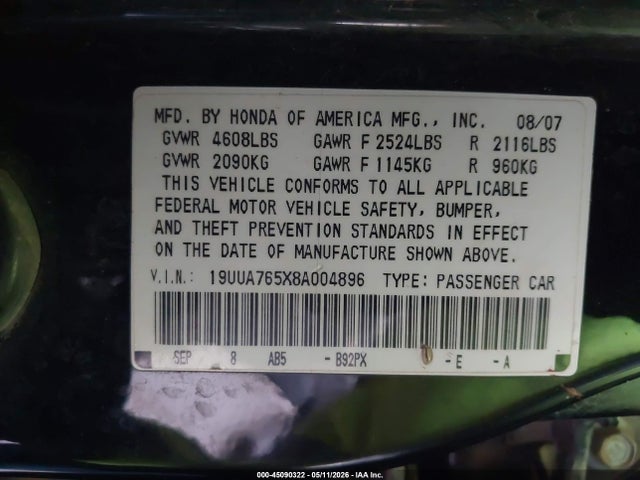 Acura TL Type S