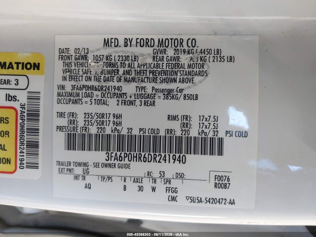 Ford Fusion Se