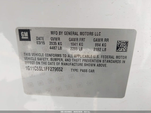 Chevrolet Malibu 1lt