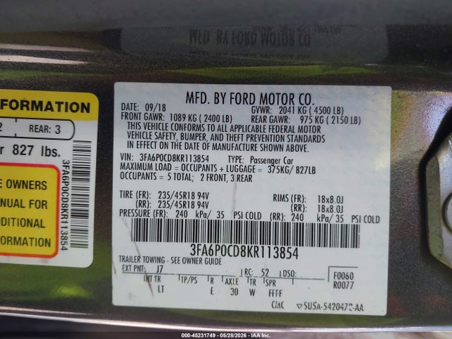 Ford Fusion Sel