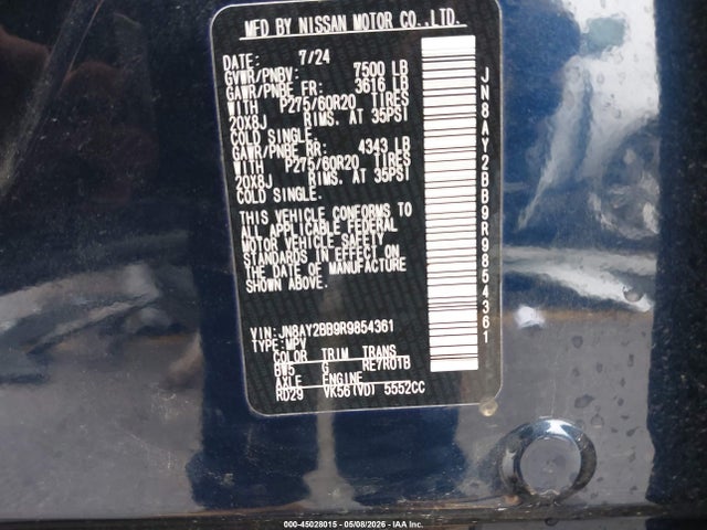 Nissan Armada Sl 4wd