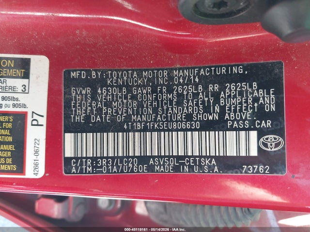 Toyota Camry Se