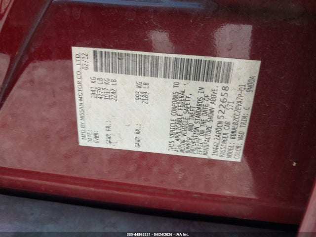 Nissan Altima 2.5 S