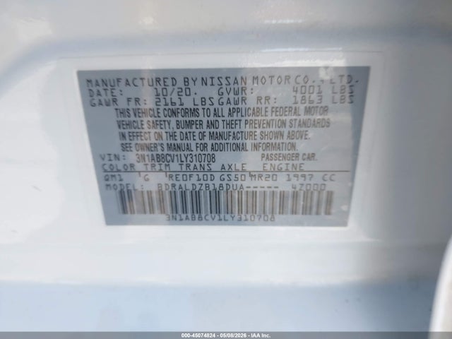 Nissan Sentra Sv Xtronic Cvt