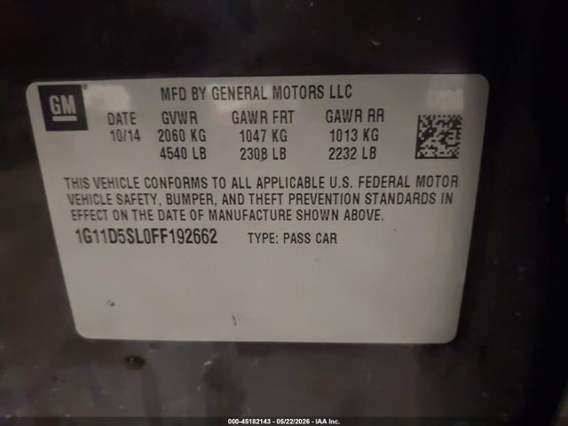 Chevrolet Malibu 2lt
