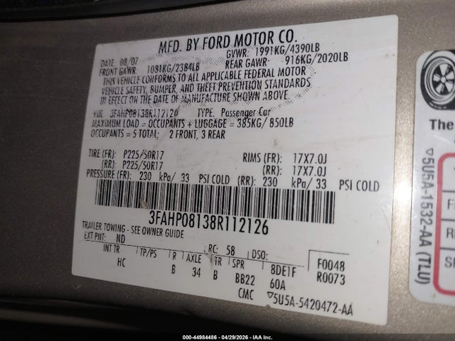Ford Fusion Sel
