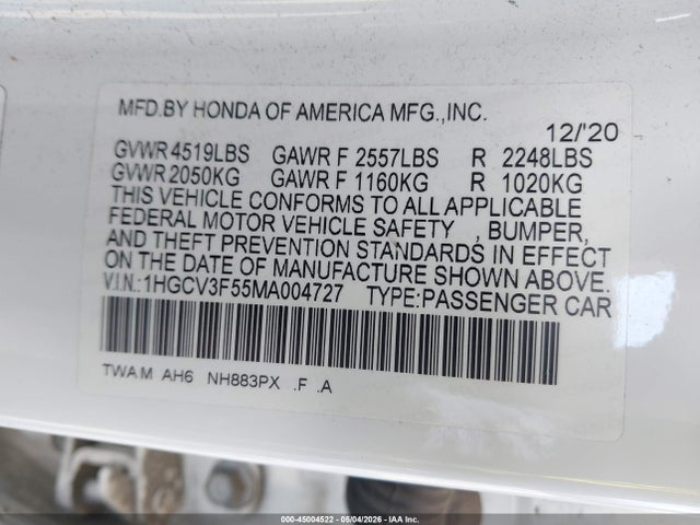 Honda Accord Ex-l