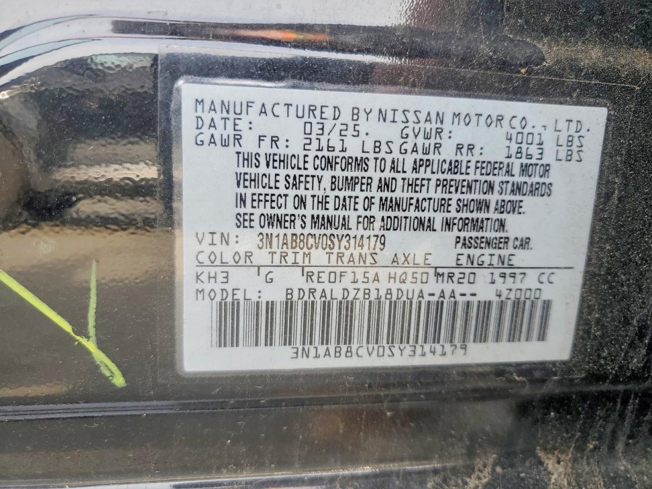 Nissan Sentra Sv