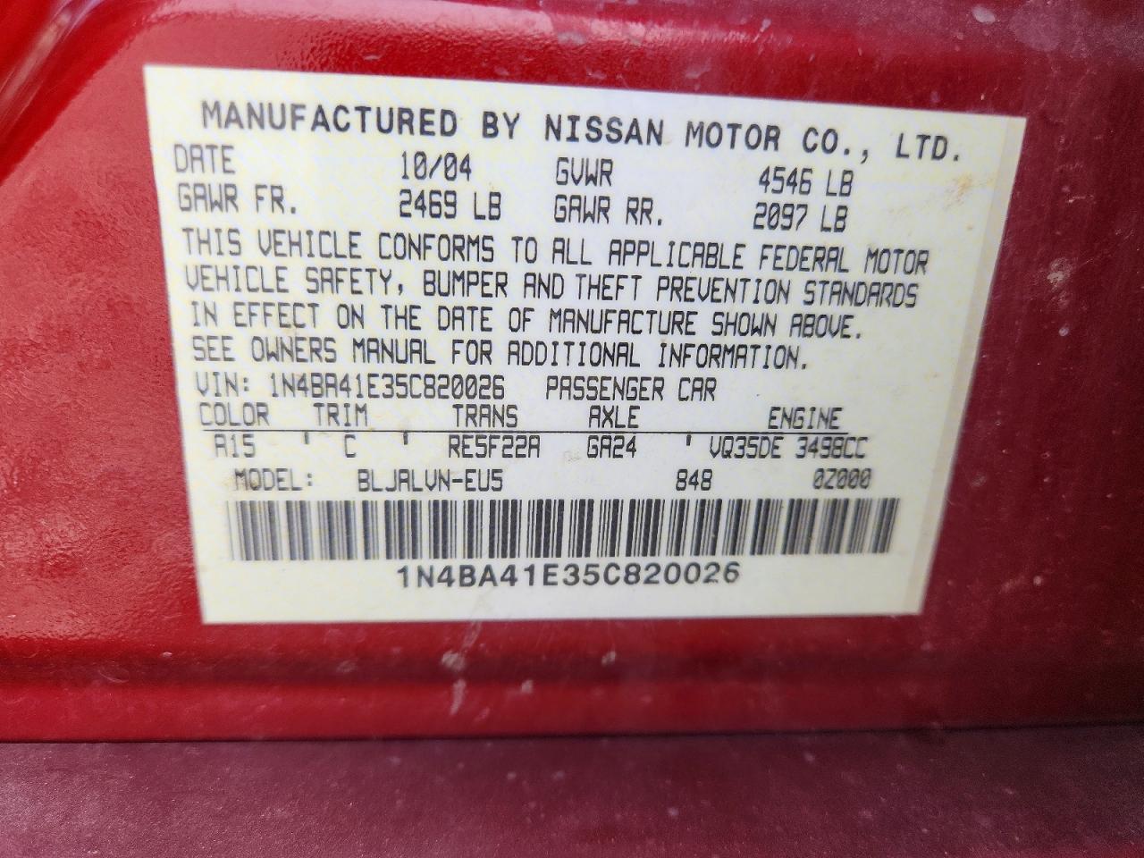 Nissan Maxima 3.5 Se