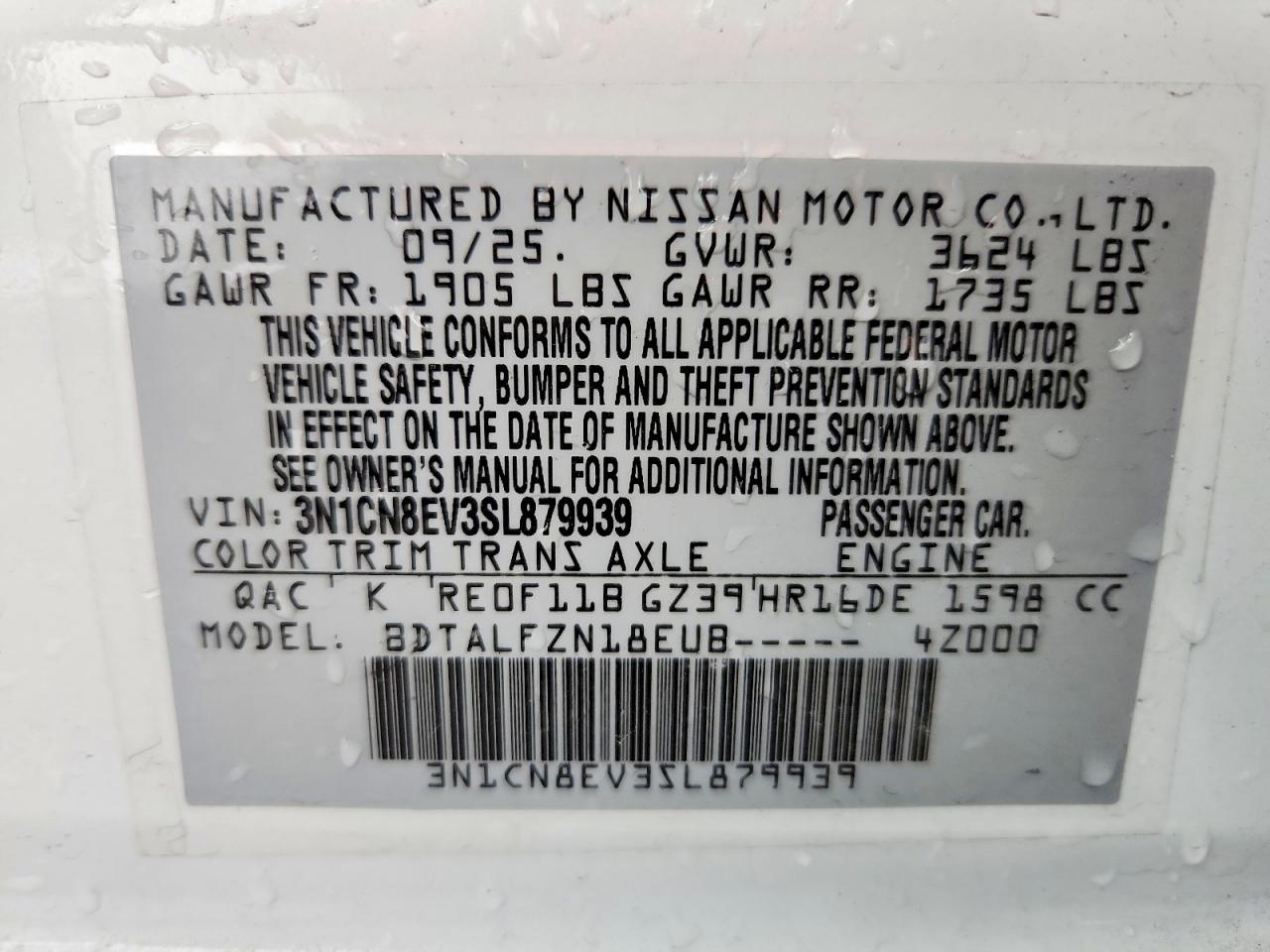 Nissan Versa Sv