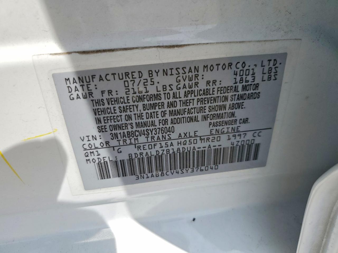 Nissan Sentra Sv