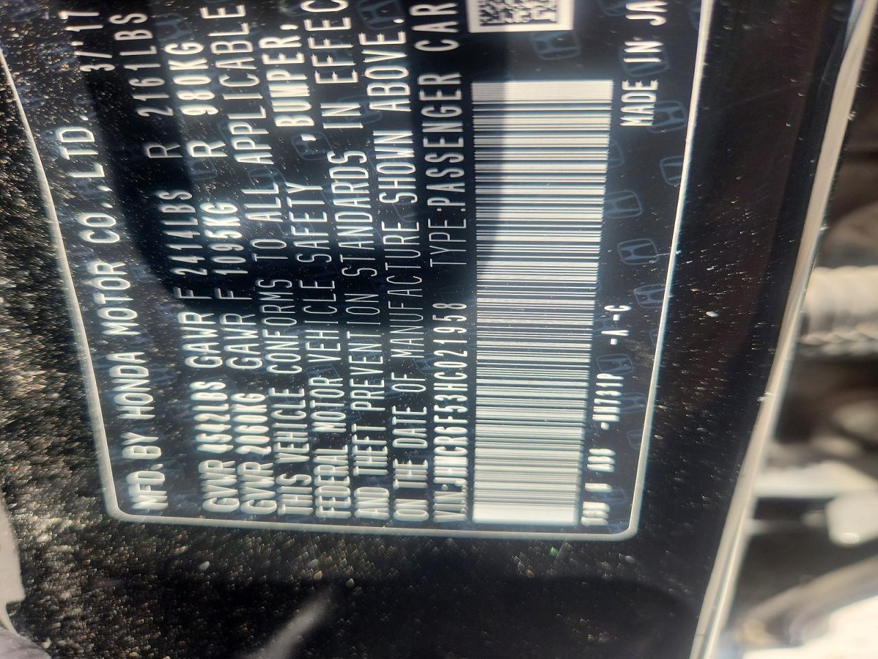 Honda Accord Hybrid Exl