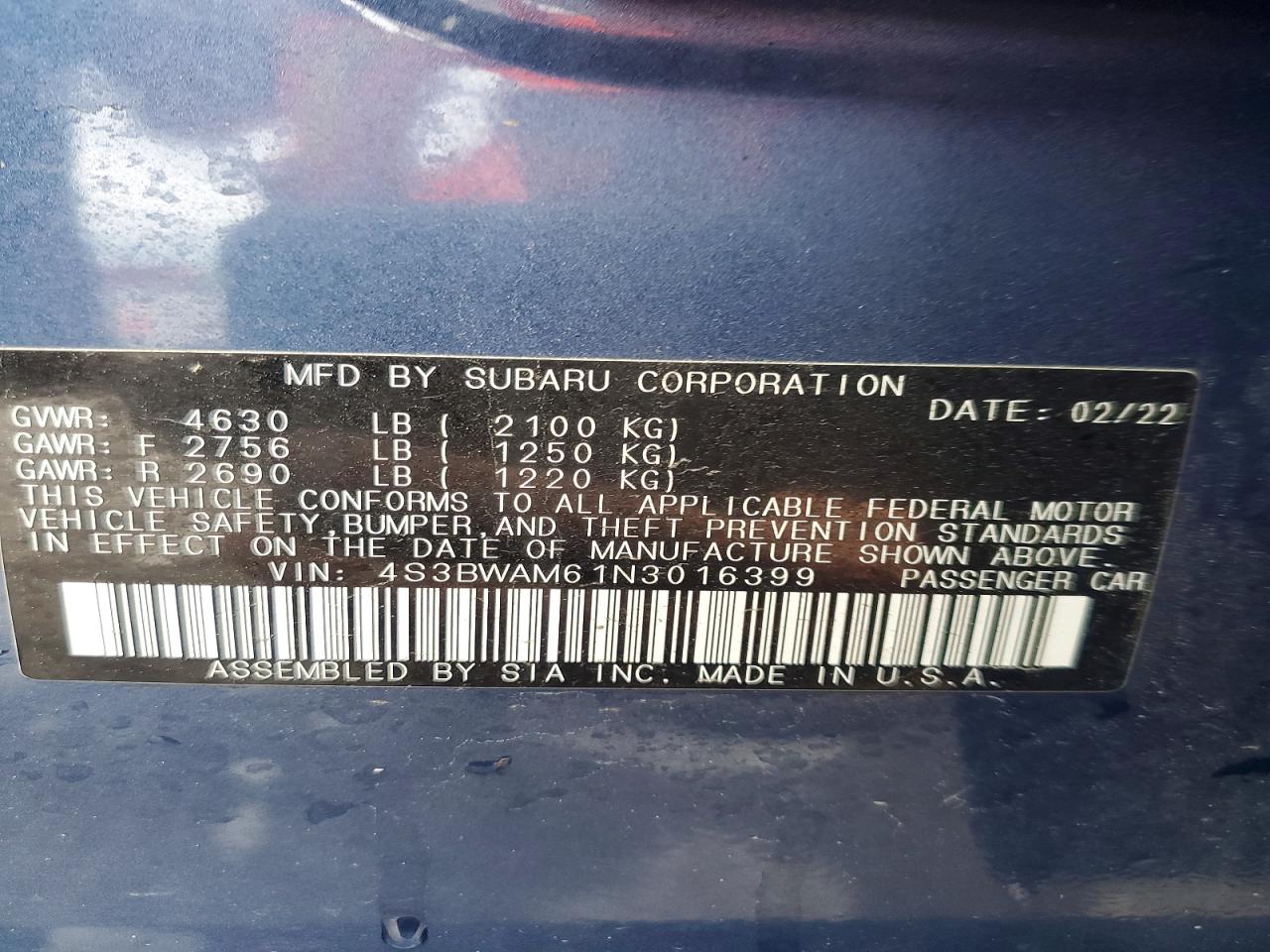 Subaru Legacy Limited