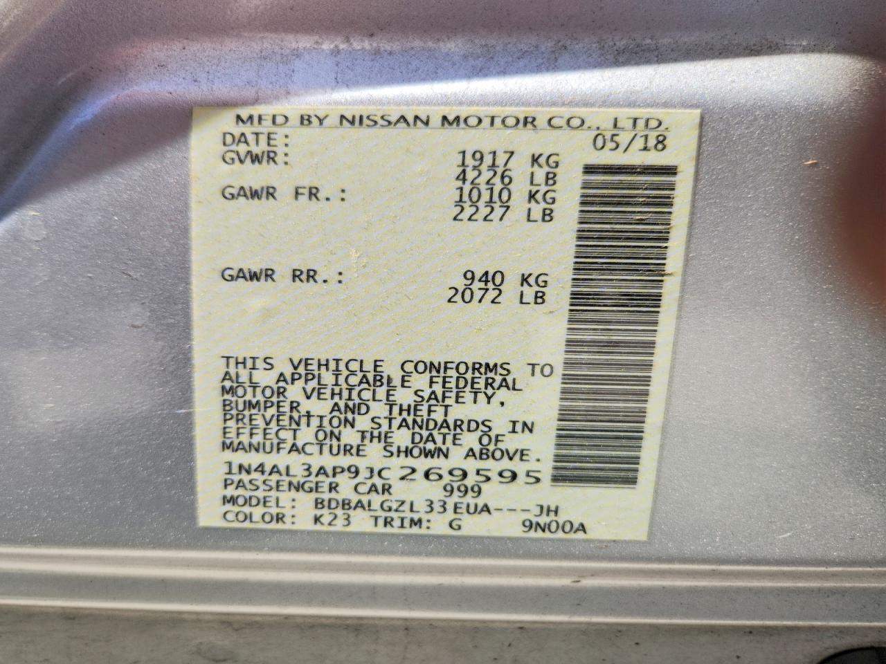 Nissan Altima 2.5 S