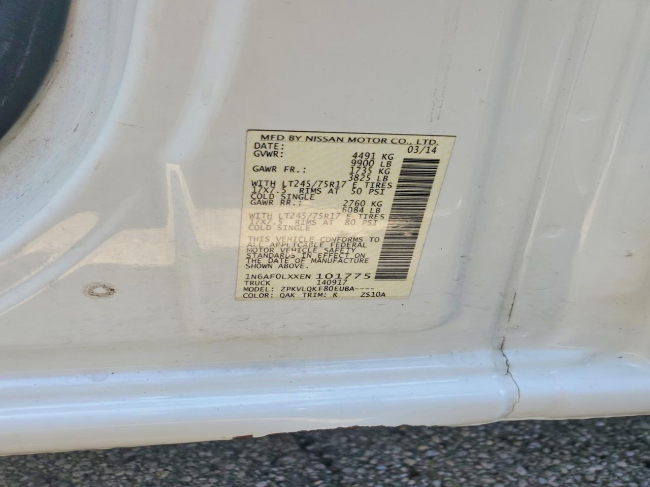 Nissan Nv 2500 Hd S