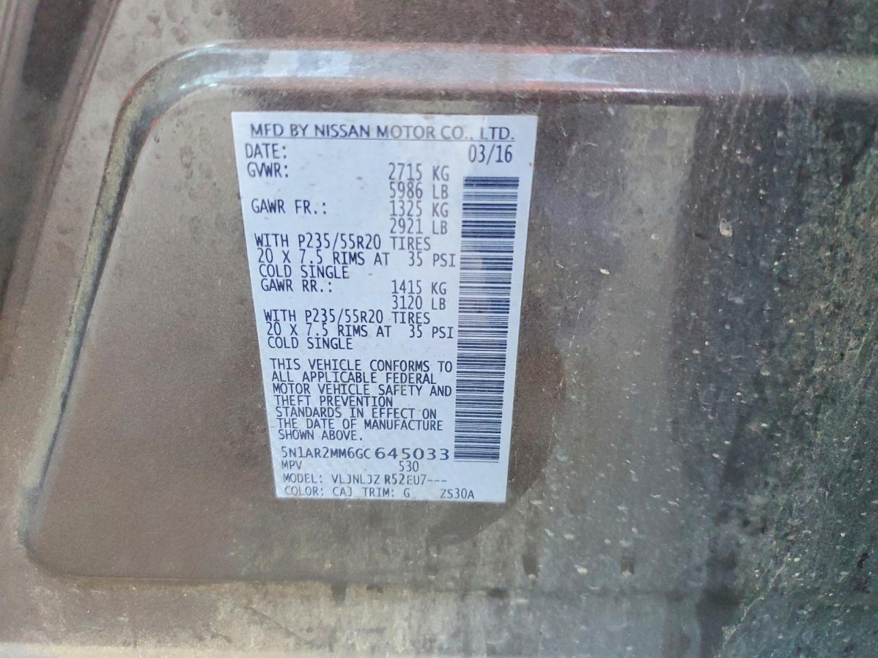 Nissan Pathfinder Platinum