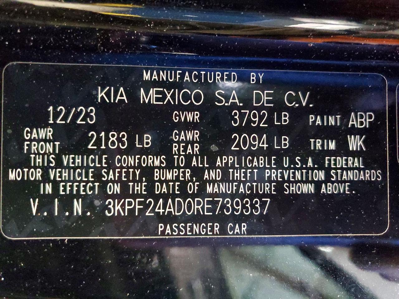Kia Forte Lxs