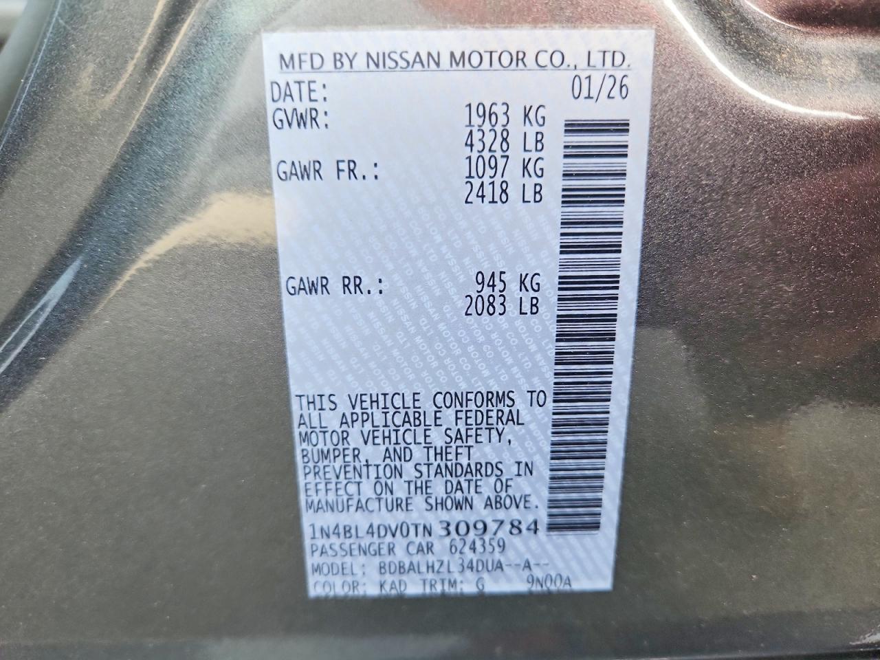 Nissan Altima Sv