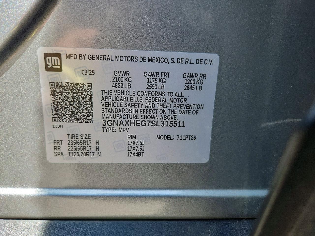 Chevrolet Equinox Lt