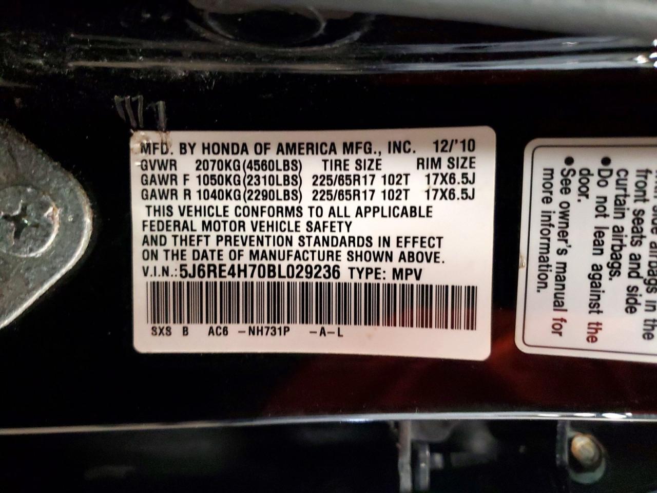 Honda Crv Exl