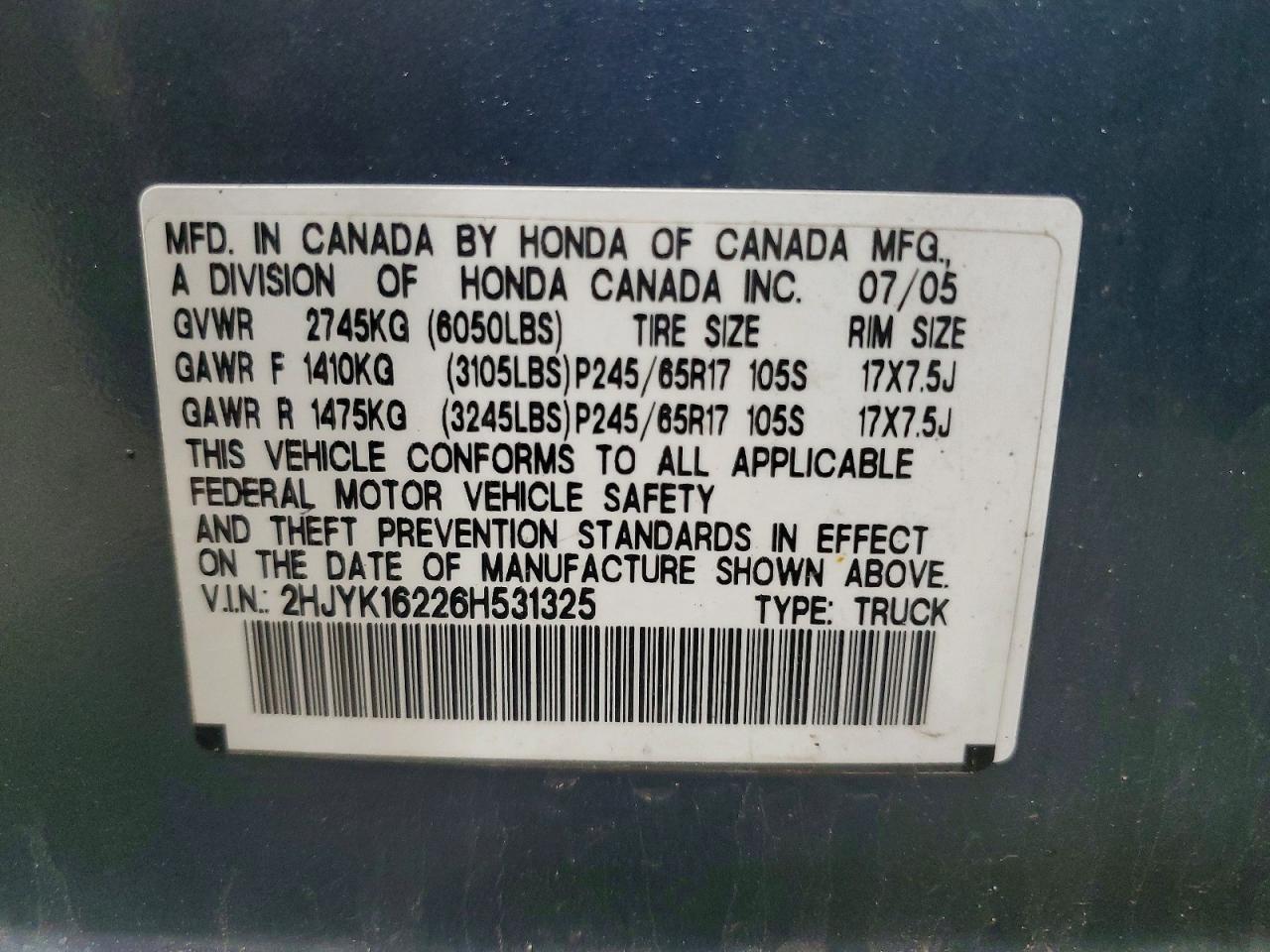 Honda Ridgeline Rt
