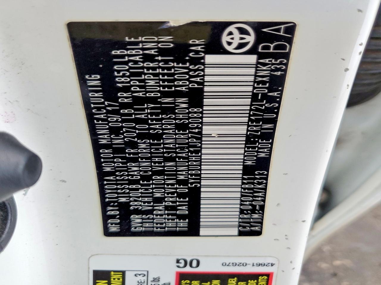 Toyota Corolla Le