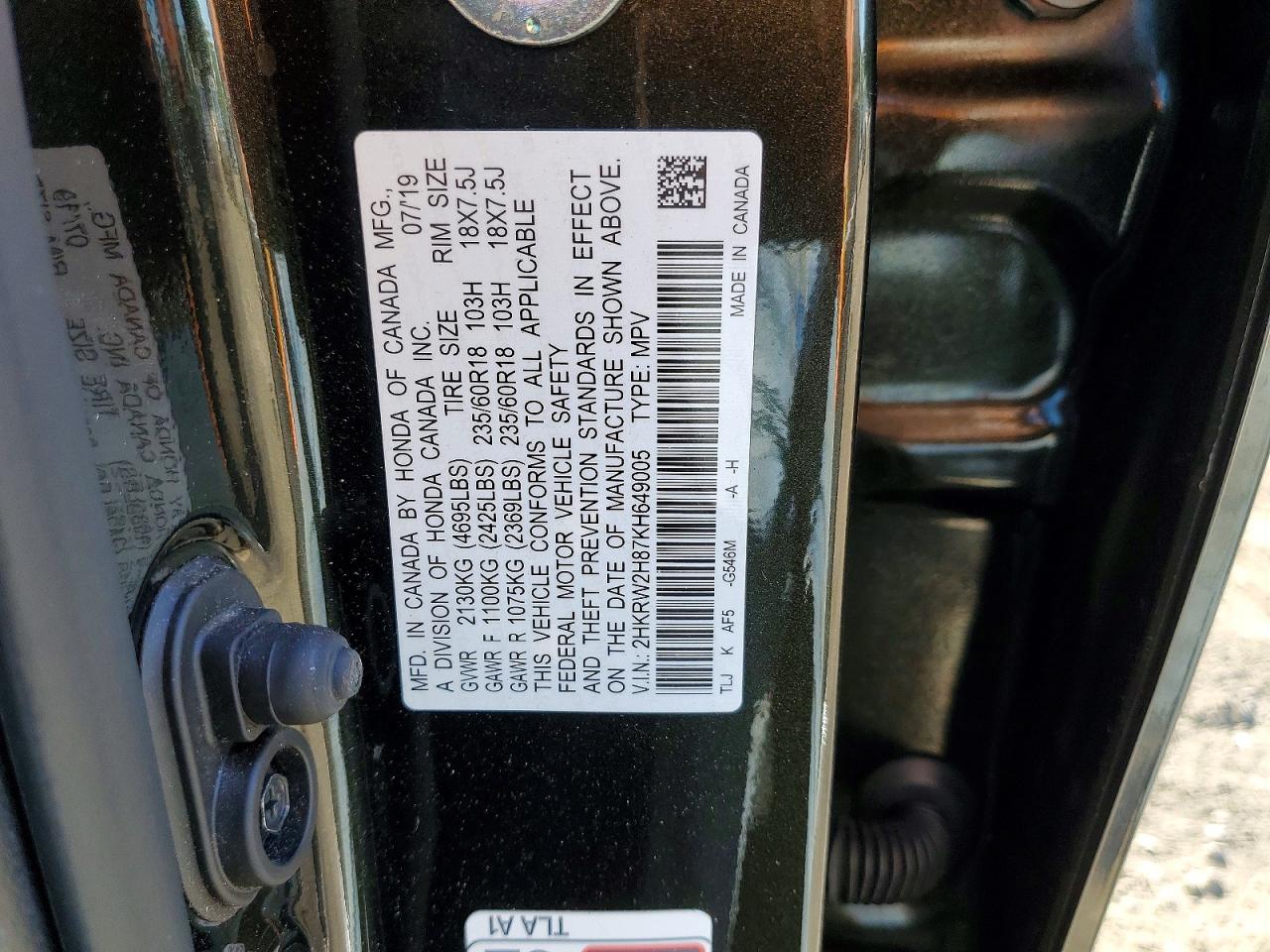 Honda Crv Exl