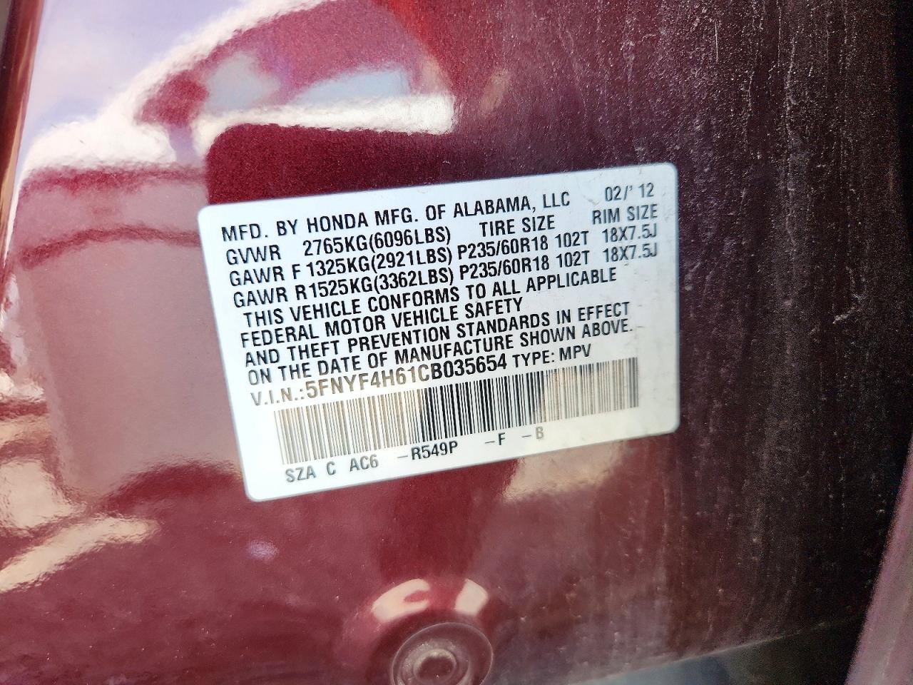 Honda Pilot Exl