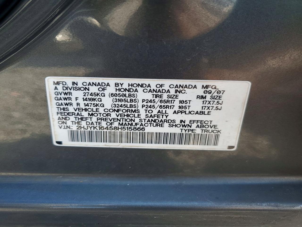 Honda Ridgeline Rts
