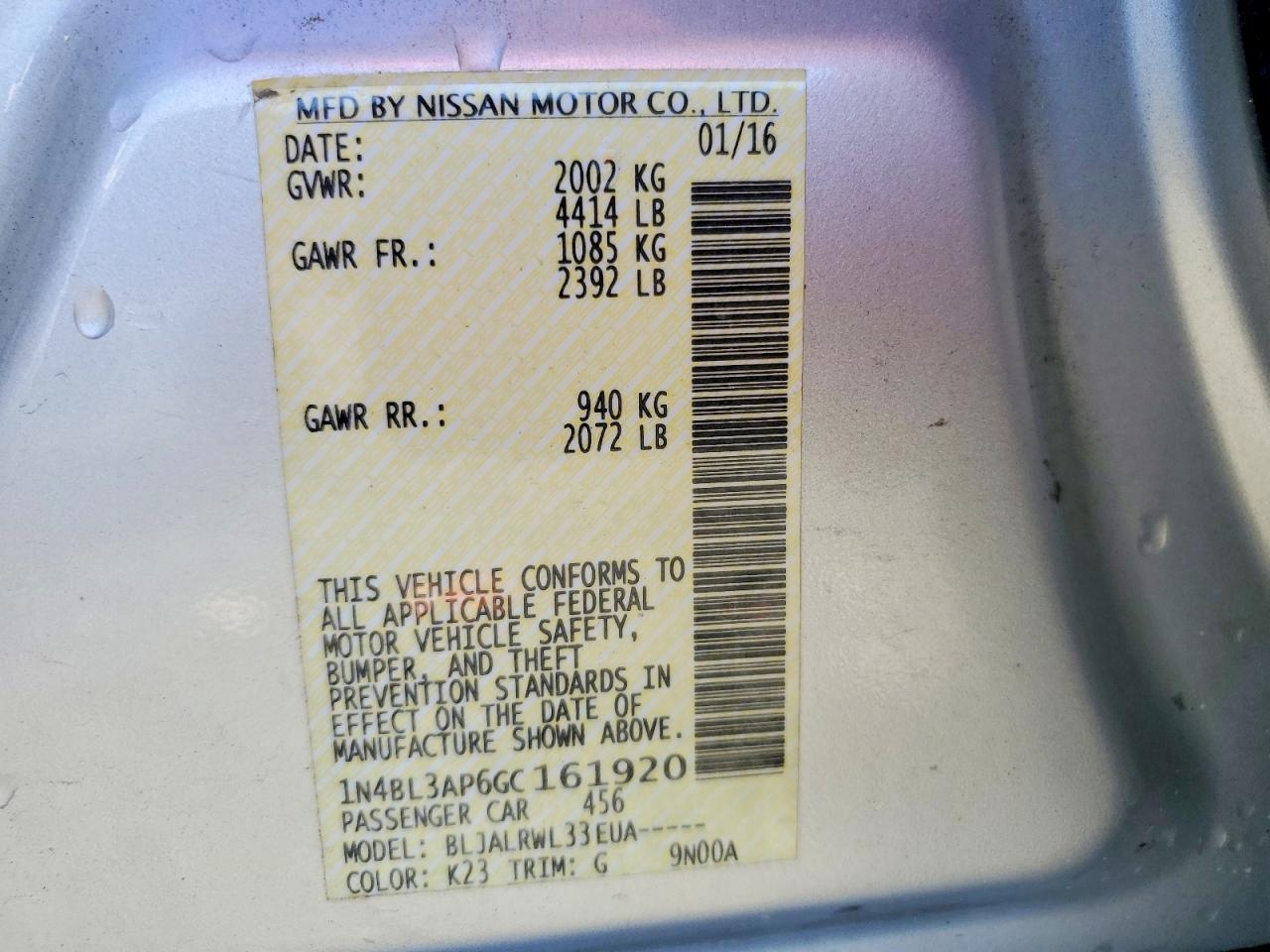 Nissan Altima 3.5 Sl