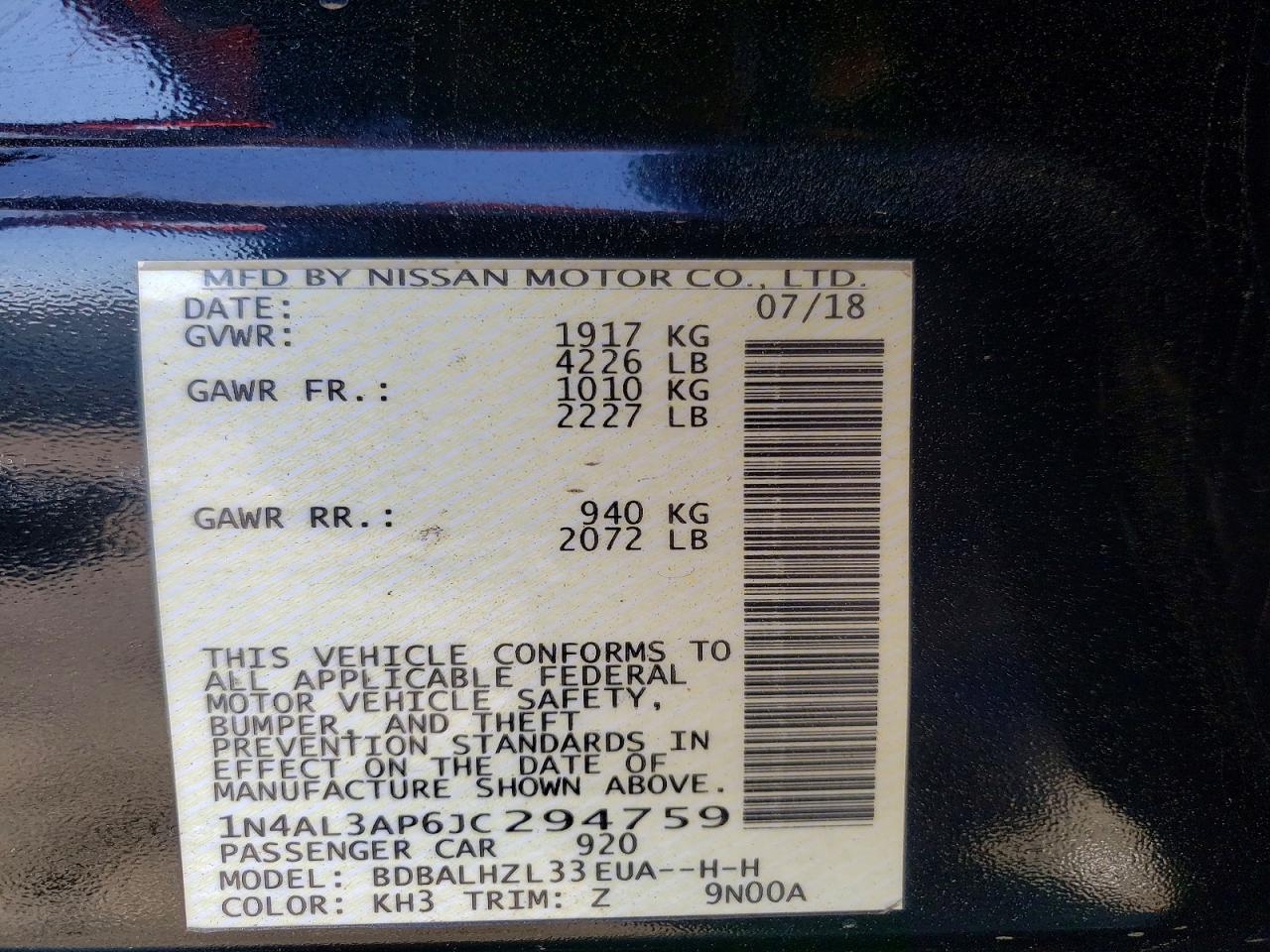 Nissan Altima 2.5 Sr