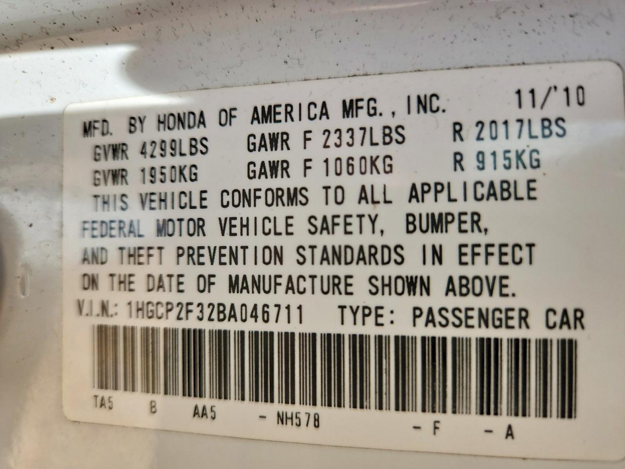 Honda Accord Lx