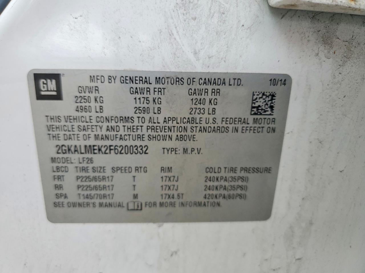 GMC Terrain Sle