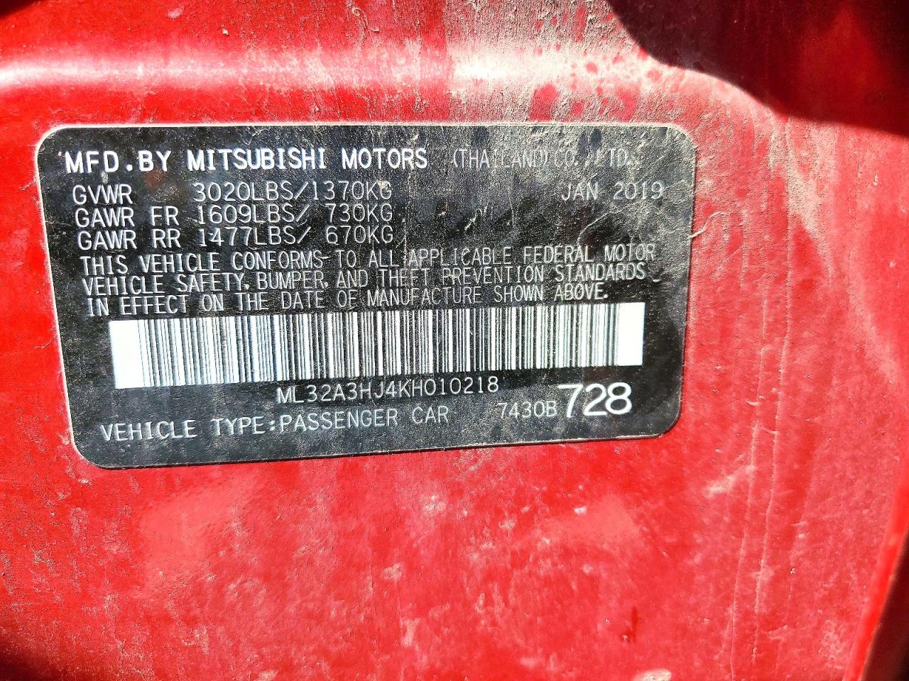 Mitsubishi Mirage Es