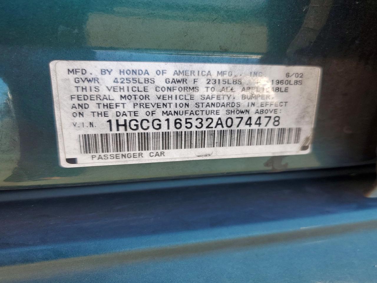 Honda Accord Ex